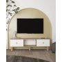 HANAH HOME TV polica Mono Sapphıre Oak White - slika 1