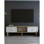 HANAH HOME TV polica Rosalinda Bohem Sapphıre Oak White - slika 1
