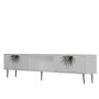 HANAH HOME TV polica Nida White Silver - slika 4