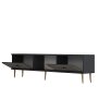 HANAH HOME TV polica Arno Anthracite Gold - slika 5