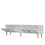 HANAH HOME TV polica Arno White Gold - slika 5