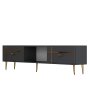 HANAH HOME TV polica Line Anthracite Gold - slika 4