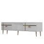 HANAH HOME TV polica Line White Gold - slika 4
