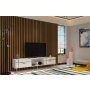HANAH HOME TV polica Line White Silver - slika 2