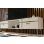 HANAH HOME TV polica Line White Silver - slika 3