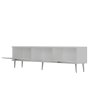 HANAH HOME TV polica Line White Silver - slika 5