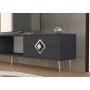 HANAH HOME TV polica Robber Anthracite Silver - slika 3