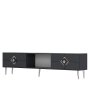 HANAH HOME TV polica Robber Anthracite Silver - slika 4