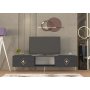 HANAH HOME TV polica Robber Anthracite Silver - slika 1