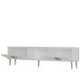 HANAH HOME TV polica Robber White Gold - slika 5