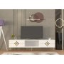 HANAH HOME TV polica Robber White Gold - slika 1