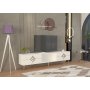 HANAH HOME TV polica Robber White Silver - slika 2