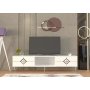 HANAH HOME TV polica Robber White Silver - slika 1