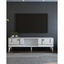 HANAH HOME TV polica Madera White Gold - slika 1