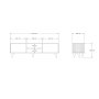 HANAH HOME TV polica Josef Anthracite - slika 4