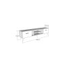 HANAH HOME TV polica Rudy Walnut - slika 5