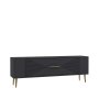 HANAH HOME TV polica Retrol1 Anthracite Gold - slika 3