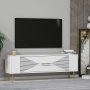 HANAH HOME TV polica Retrol1 White Gold - slika 2