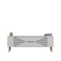 HANAH HOME TV polica Retrol1 White Gold - slika 3