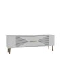 HANAH HOME TV polica Retrol1 White Gold - slika 4