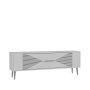 HANAH HOME TV polica Retrol1 White Silver - slika 3