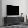 HANAH HOME TV polica Retrol2 Anthracite Gold - slika 2