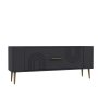 HANAH HOME TV polica Retrol2 Anthracite Gold - slika 3