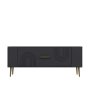 HANAH HOME TV polica Retrol2 Anthracite Gold - slika 4
