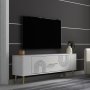 HANAH HOME TV polica Retrol2 White Gold - slika 2
