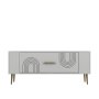 HANAH HOME TV polica Retrol2 White Gold - slika 4