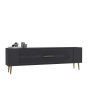 HANAH HOME TV polica Retrol3 Anthracite Gold - slika 3