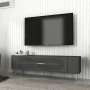 HANAH HOME TV polica Retrol3 Anthracite Silver - slika 2