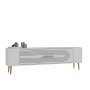 HANAH HOME TV polica Retrol3 White Gold - slika 3