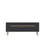 HANAH HOME TV polica Retrolp1 Anthracite Gold - slika 3