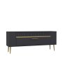 HANAH HOME TV polica Retrolp1 Anthracite Gold - slika 4