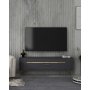 HANAH HOME TV polica Retrolp1 Anthracite Gold - slika 1