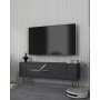 HANAH HOME TV polica Retrolp5 Anthracite Gold - slika 2