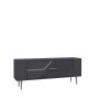 HANAH HOME TV polica Retrolp5 Anthracite Silver - slika 4