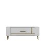 HANAH HOME TV polica Retrop1 White Gold - slika 3