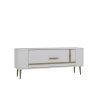 HANAH HOME TV polica Retrop1 White Gold - slika 4