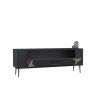 HANAH HOME TV polica Retrop2 Anthracite Gold - slika 4