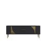 HANAH HOME TV polica Retrop2 Anthracite Gold - slika 5