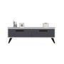 HANAH HOME TV polica Melisa White Anthracite - slika 3