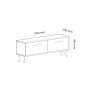 HANAH HOME TV polica Melisa White Anthracite - slika 5
