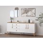 HANAH HOME Komoda Mitra Mirror White - slika 3