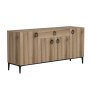 HANAH HOME Komoda Moon Walnut - slika 4