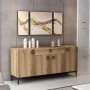 HANAH HOME Komoda Moon Walnut - slika 1