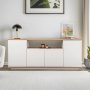 HANAH HOME Komoda Arista White Cadiz Oak - slika 2