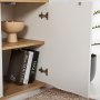 HANAH HOME Komoda Arista White Cadiz Oak - slika 4