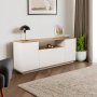 HANAH HOME Komoda Arista White Cadiz Oak - slika 1